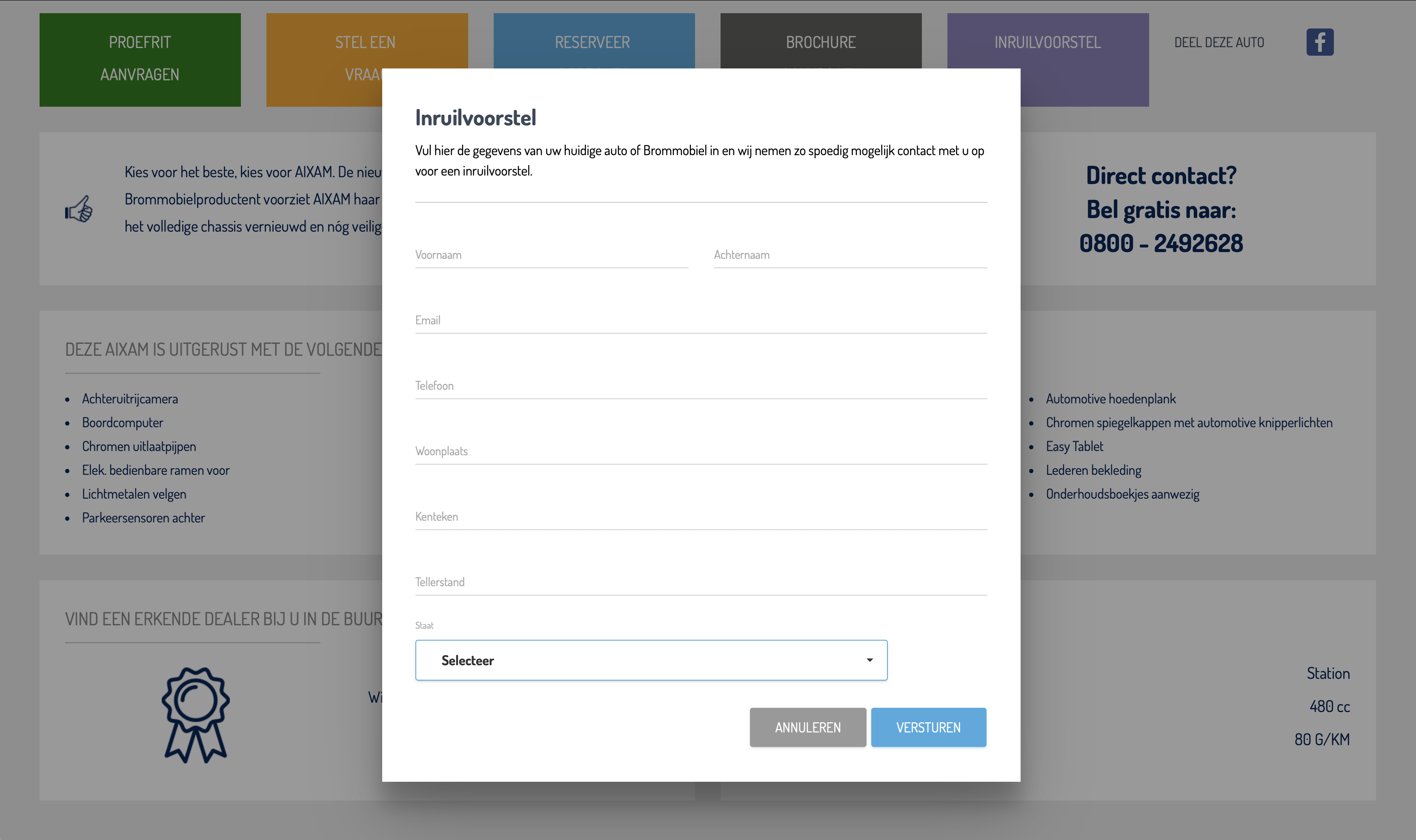Call to action buttons | Studio Ignaz Automotive